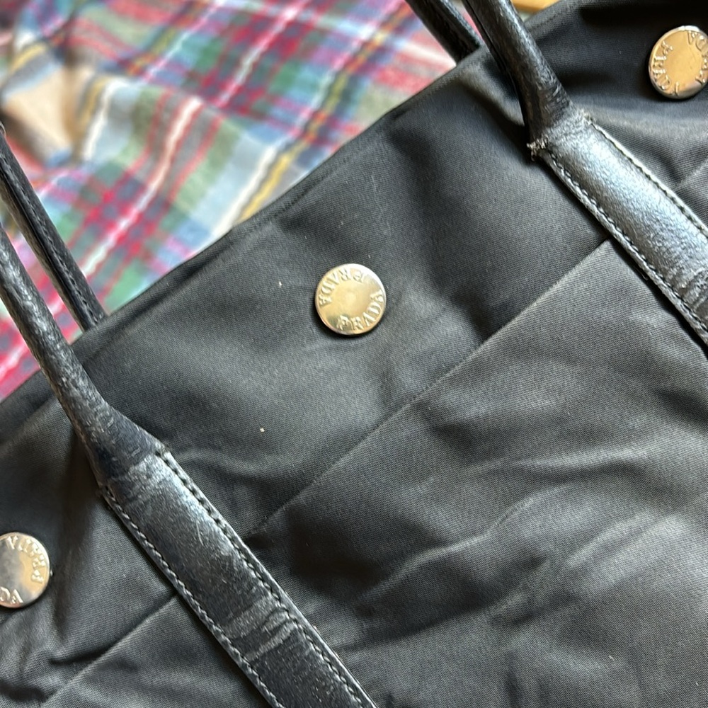 PRADA Hand Bag Nylon Black Auth - Picture 8 of 16